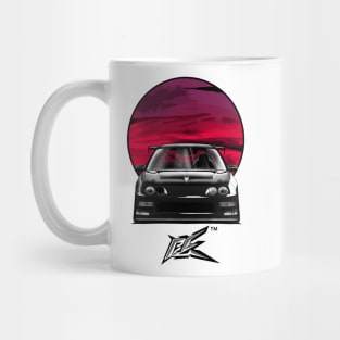 integra type r racecar lowered black Mug